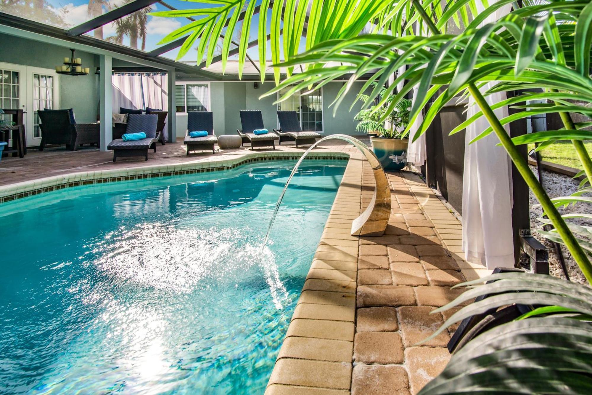 Апартаменти Luxury Zen Den With Heated Pool Just Off Siesta Key Сарасота Екстер'єр фото
